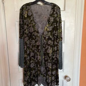 Floral Print Women's Robe